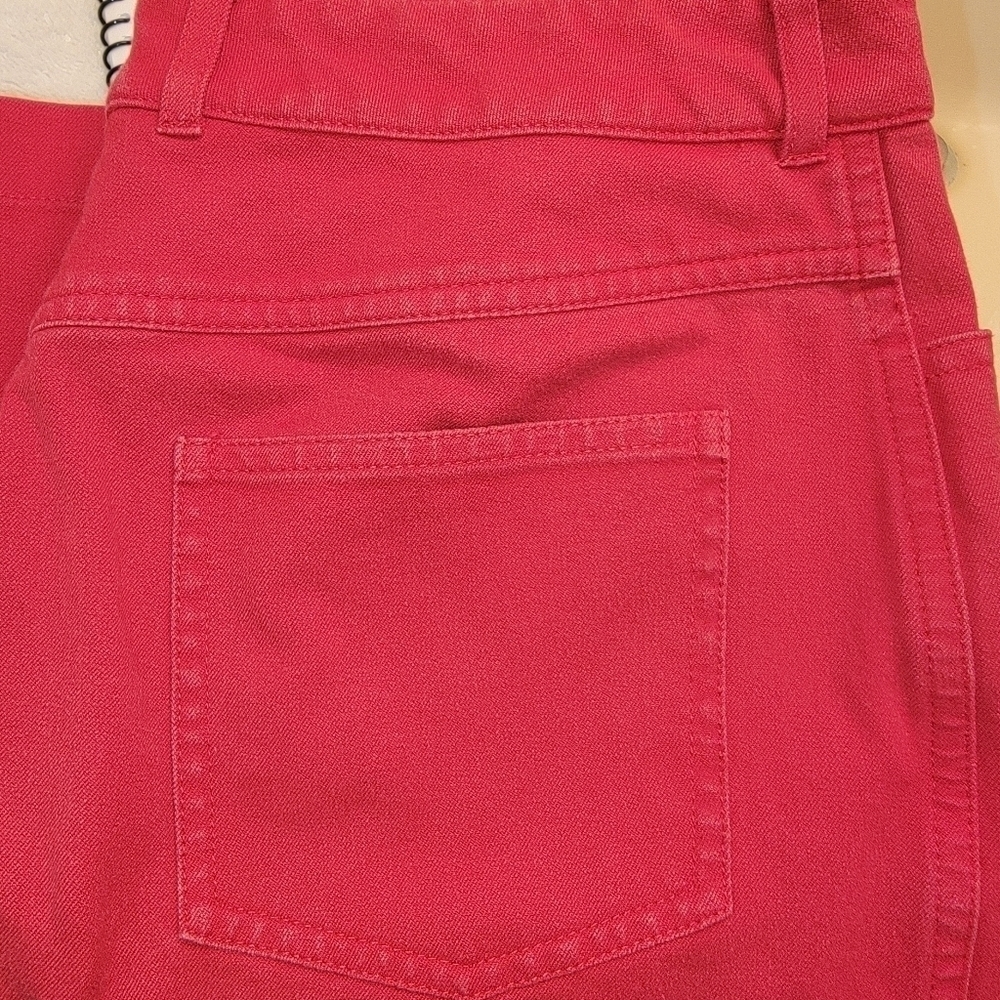 St John Sport Red Jeans Size 10 - Picture 12 of 13